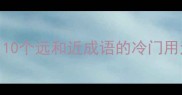 远见卓识与近水楼台10个远和近成语的冷门用法及职场应用附真题