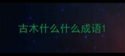 古木什么什么成语