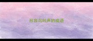形容鸟叫声的成语