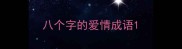 八个字的爱情成语