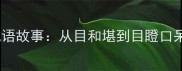 目不忍睹的成语故事从目和堪到目瞪口呆的千年演变