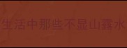 黑里藏金生活中那些不显山露水的宝藏成语