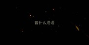 曹什么成语