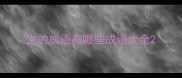 生的成语有哪些成语大全