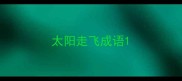太阳走飞成语