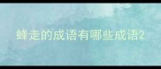 蜂走的成语有哪些成语